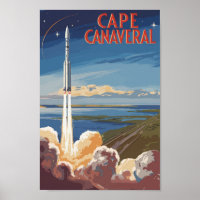 Capanna Canaveral Florida Painterly Travel Art Ret