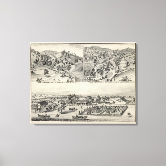 Capay-Eigenschaft Leinwanddruck (Vorderseite)