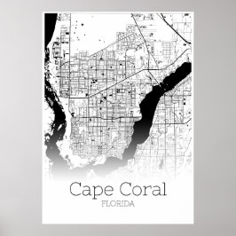 Capcoral Map - Florida - City Map Poster