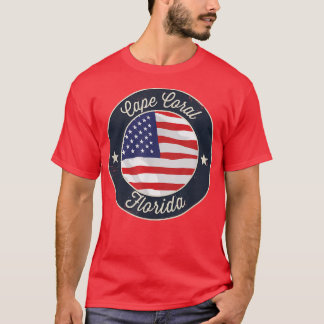 Capcoral - Patriotic Florida Souvenir T - Shirt