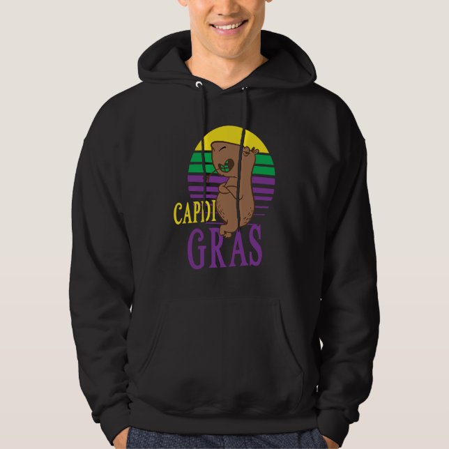 Capdi Gras Mardi Gras Capybara Carnival Parade for Hoodie (Vorderseite)