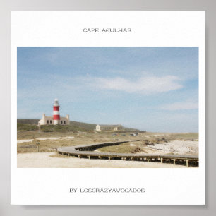 Cape Agulhas Leuchtturm Natur Landschaft Poster