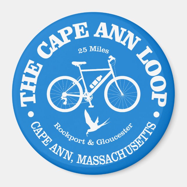 Cape Ann Loop (Radfahren) Magnet (Vorne)
