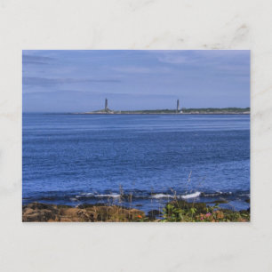 Cape Ann Twin Lighthouses-Postcard Postkarte