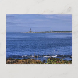 Cape Ann Twin Lighthouses-Postcard Postkarte