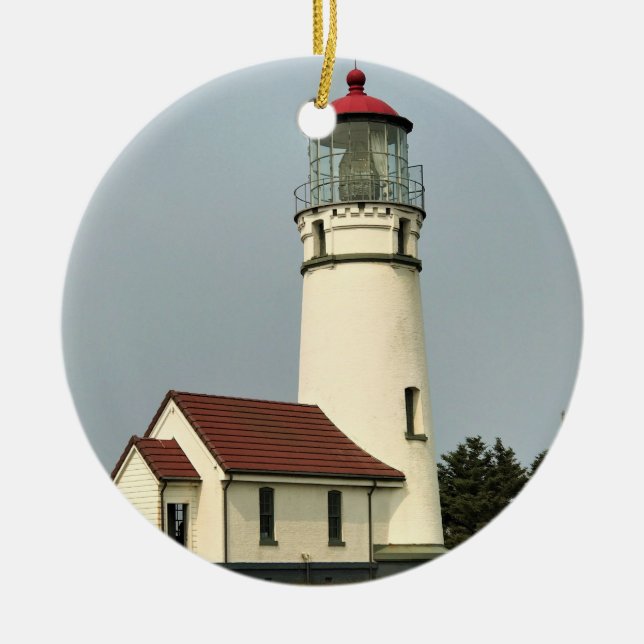 Cape Blanco Lighthouse, OR Keramik Ornament (Vorne)