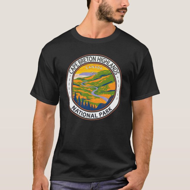 Cape Breton Highlands National Park Canada Abzeich T-Shirt (Vorderseite)