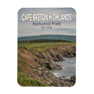 Cape Breton Highlands Nationalpark Kanada Vintage Magnet