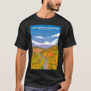 Cape Breton Nationalpark Vintag Minimal Retro T-Shirt