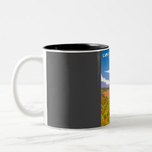 Cape Breton Nationalpark Vintage Minimal Retro Tr Zweifarbige Tasse