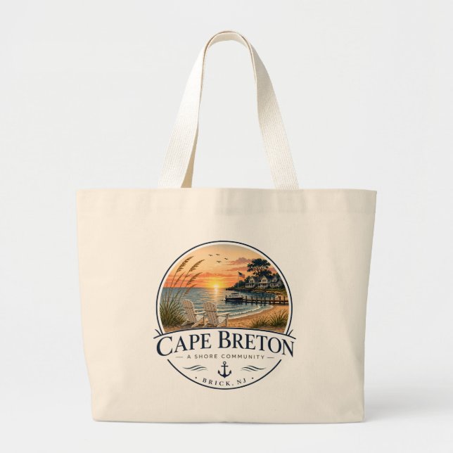 Cape Breton Shore Community-Tasche Jumbo Stoffbeutel (Vorne)