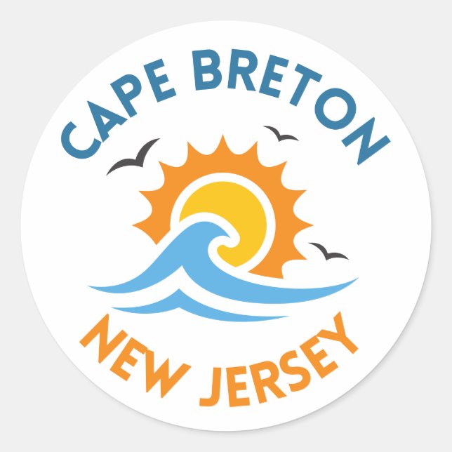 Cape Breton Sunny Stickers (Vorderseite)