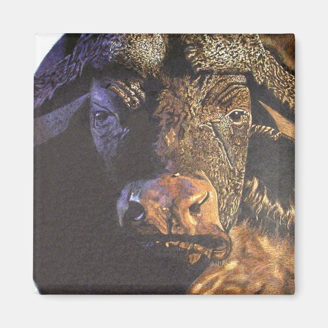Cape Buffalo Magnet (Vorne)