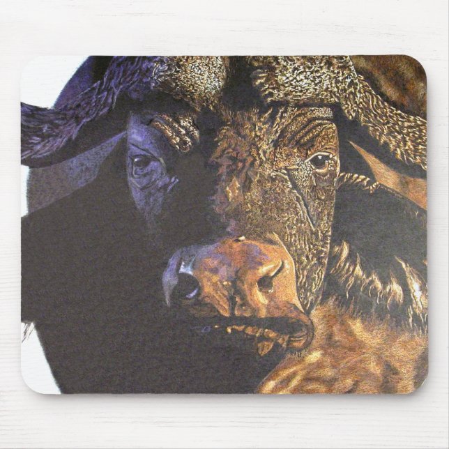 Cape Buffalo Mousepad (Vorne)