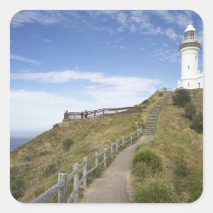 Cape Byron Lighthouse, Cape Byron (Australiens 2 Quadratischer Aufkleber