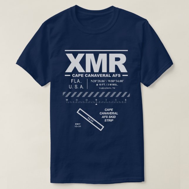 Cape Canaveral AFS Air Force Station XMR T - Shirt (Design vorne)