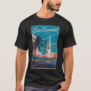 Cape Canaveral Florida Illustration Art T-Shirt