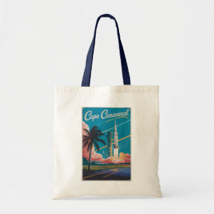 Cape Canaveral Florida Illustration Reise Kunst Tragetasche