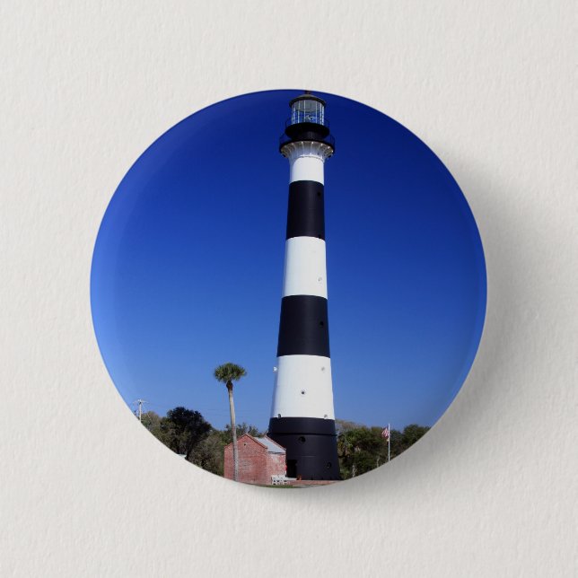 Cape Canaveral Leuchtturm Button (Vorderseite)
