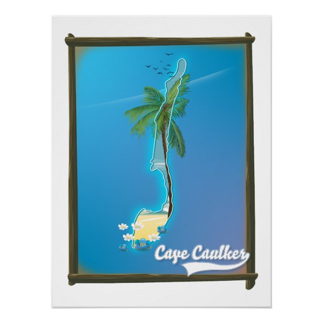 Cape Caulker Reiseplan Poster (Vorderseite)