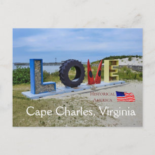 Cape Charles Virginia - Historisches Amerika Postkarte