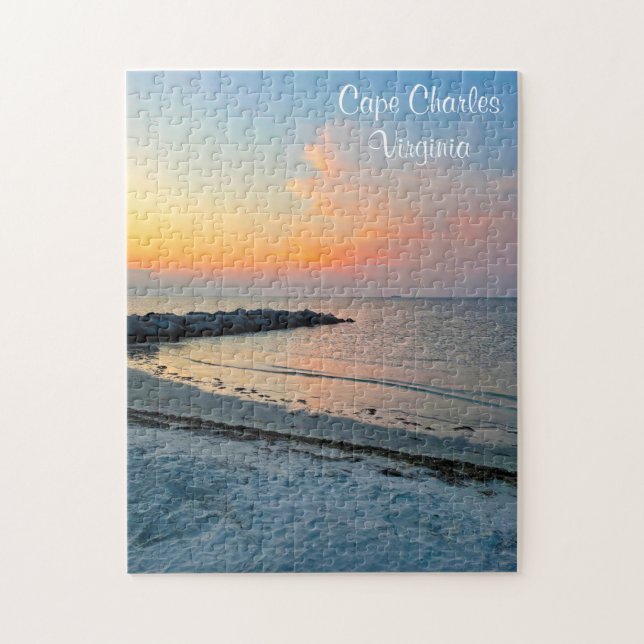 Cape Charles Virginia Sunset Jigsaw Puzzle (Vertikal)