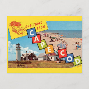 Cape Cod 1950er Postkarte
