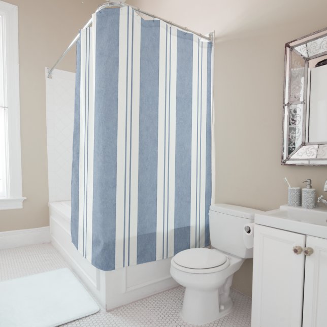 Cape Cod Blue Duschvorhang (Beispiel)