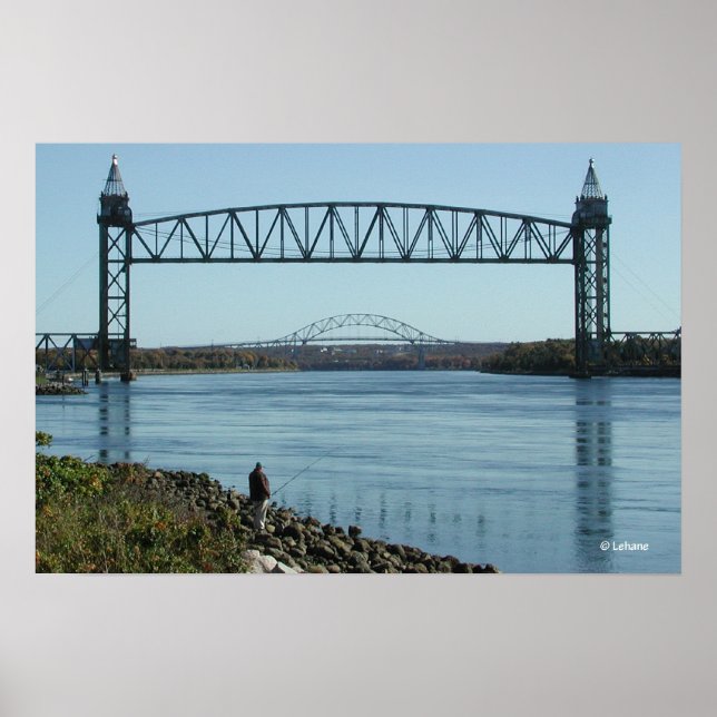Cape Cod Canal Bridges Fotografie Poster (Vorne)