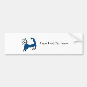 Cape Cod Cat Lover Autoaufkleber