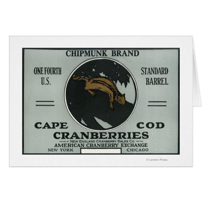 Cape Cod Chipmunk Markenbezeichnungen Cranberry La (Vorderseite (Horizontal))