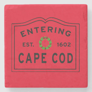 Cape Cod Christmas Stone Untersetzer