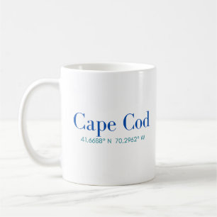 Cape Cod Classic Tasse mit GPS Koordinaten