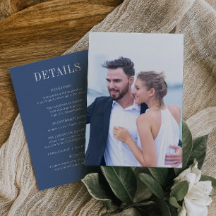 CAPE COD Coast Wedding Details Card Einladung