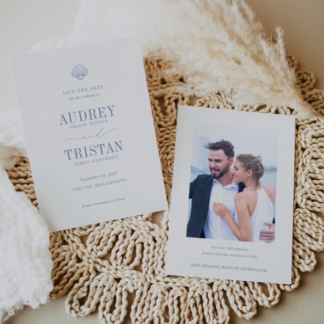 CAPE COD Coastal Wedding Foto Save The Date (Von Creator hochgeladen)