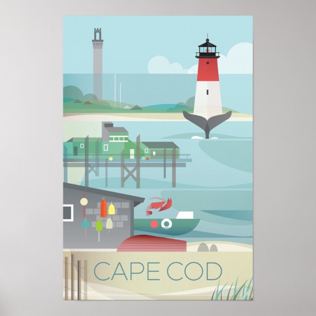 Cape Cod Druck Poster (Vorne)