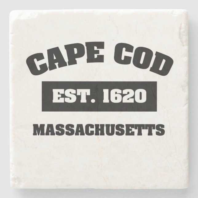 Cape Cod Est. SteinUntersetzer 1620 (Vorderseite)