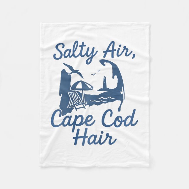 Cape Cod Frisur  Fleecedecke (Vorderseite)
