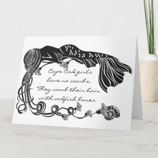 "Cape Cod Girls" Mermaid Grußkarte Karte