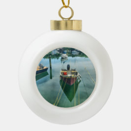 Cape Cod-Hafen-Weihnachtsbaum-Verzierung Keramik Kugel-Ornament