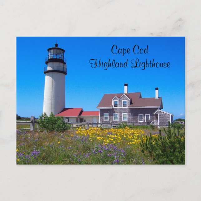 Cape Cod Highland Lighthouse Postkarte (Vorderseite)
