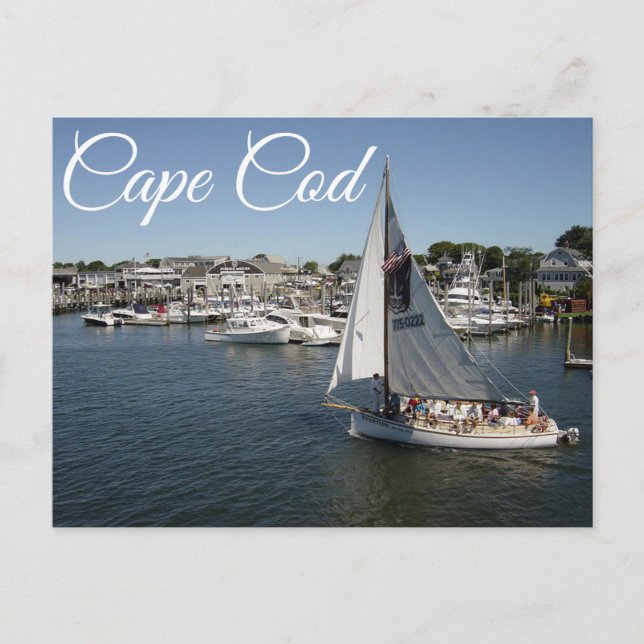 Cape Cod Hyannis, Massachusetts Post Card Postkarte (Vorderseite)