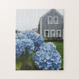Cape Cod Hydrangea Nautical Classic Summer Hütte Puzzle
