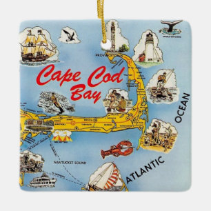 Cape Cod Illustrated Ornament