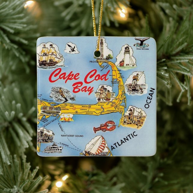 Cape Cod Illustriert Ornament (Baum)
