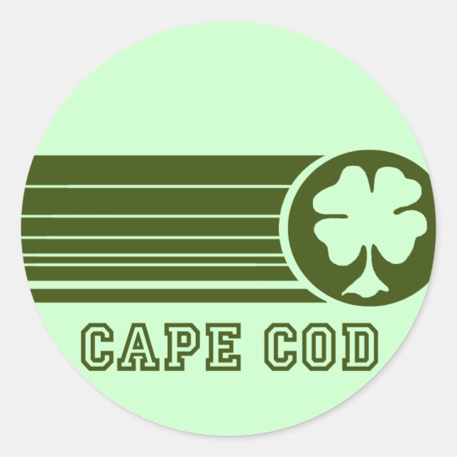 Cape Cod Irischer Aufkleber (Vorderseite)