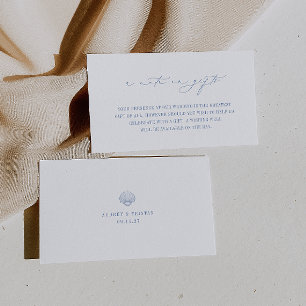 CAPE-COD-Küste Hochzeit ein Hinweis auf Geschenke Begleitkarte