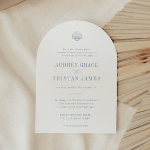 CAPE COD Küstenmeere Seashell Hochzeit Einladung