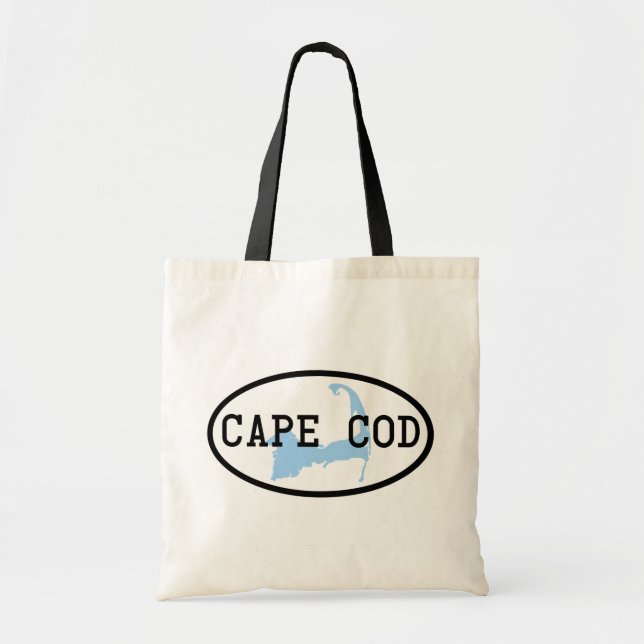 Cape Cod Leinen-Einkaufstasche Tragetasche (Vorne)