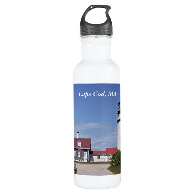 Cape Cod-Leuchtturm-Flasche Edelstahlflasche (Vorderseite)